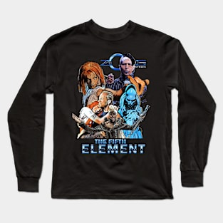Fifth Element Inspired T-Shirt - Futuristic Style for Cosmic Enthusiasts Long Sleeve T-Shirt